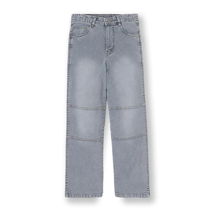 Urbano Juniors Boy's Loose Baggy Fit Cut and Sew Panelled Jeans Stretchable