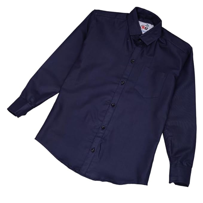 CUTIEWEAR Regular Fit Boy's Kid's Fullsleeve Cotton Casual Shirt Plain Shirt for All Occasion